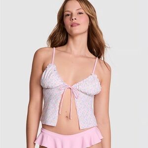 VS PINK x Frankie’s Bikini Halle Flyway bikini top NWT